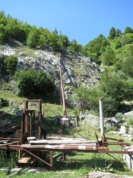 Vodná píla, už nefunkčná.