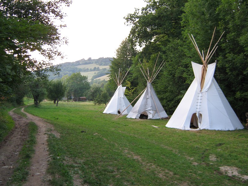 Wigwamy pred Francovou Lhotou
