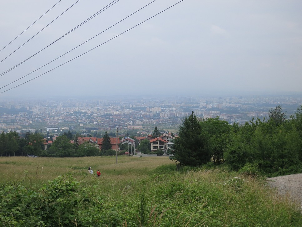 Pohľad z Vitoše na Sofiu