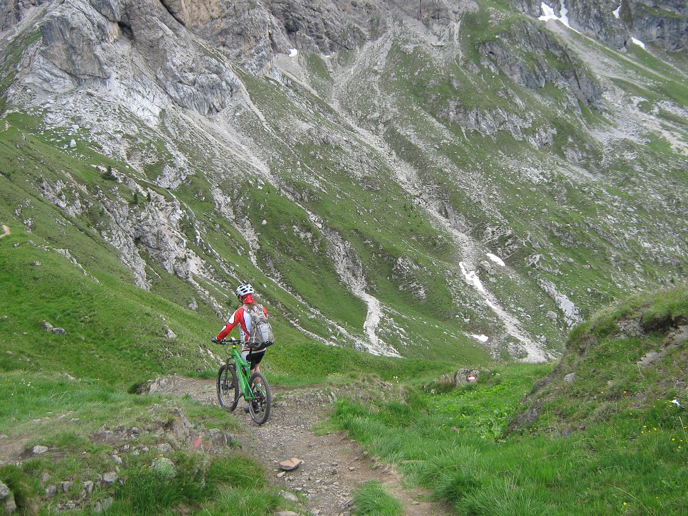 Zjazd z Passo di Giao