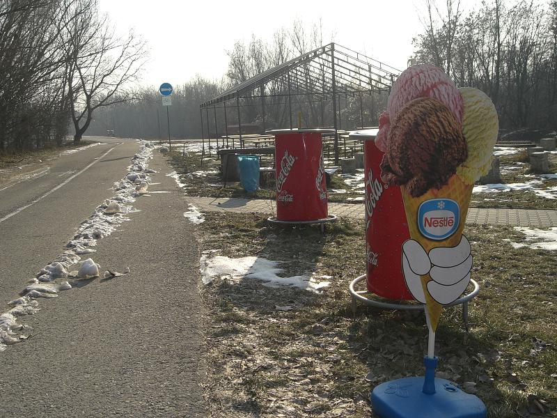 Zamrznut� Dunaj (janu�r 2006)