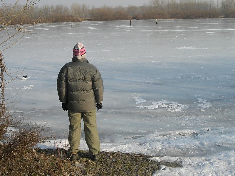 Zamrznut� Dunaj (janu�r 2006)