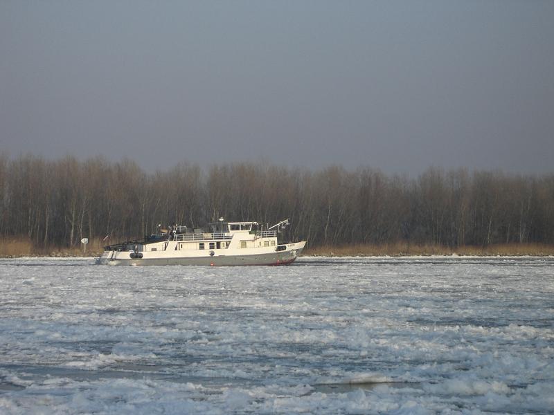 Zamrznut� Dunaj (janu�r 2006)