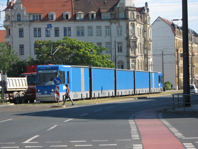 Drážďany - nákladná električka