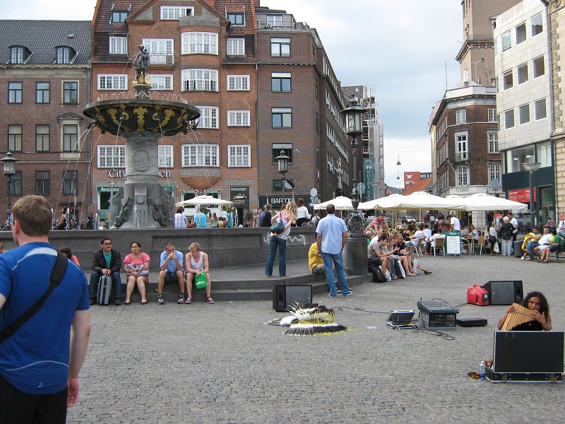 Pouličný umelci v Kodani