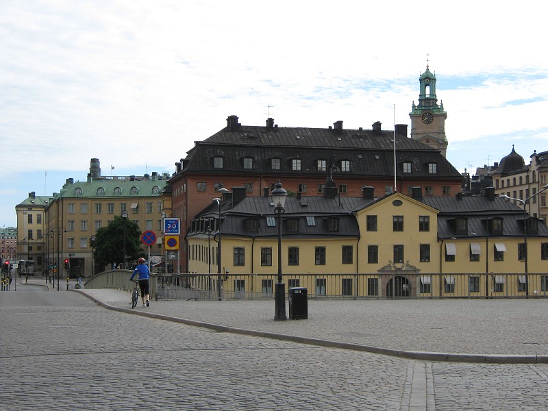 Ráno cez most na Gamla stan