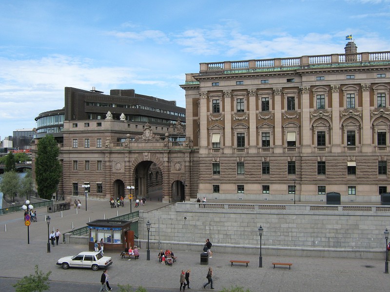 Parlament z terasy paláca