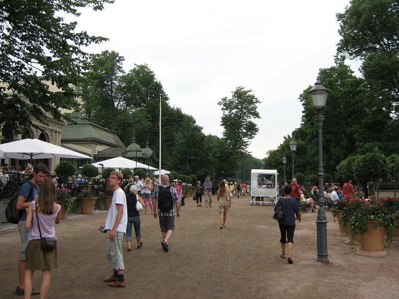 Promenáda v helsinskom parku