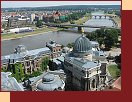 Drážďany ako na dlani z veže Frauenkirche 