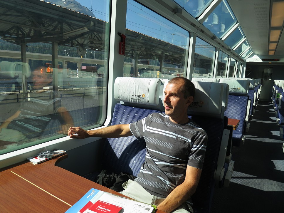 Vo vlaku, čakáme na odchod