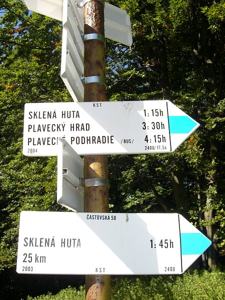 ...smerom na Sklen� hutu 