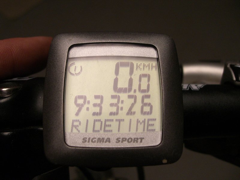 ... a 9,5 hodiny v sedle. Spotreba: 1/4 chleba, 2 klob�sy, 2 tatranky a 9 p�v 