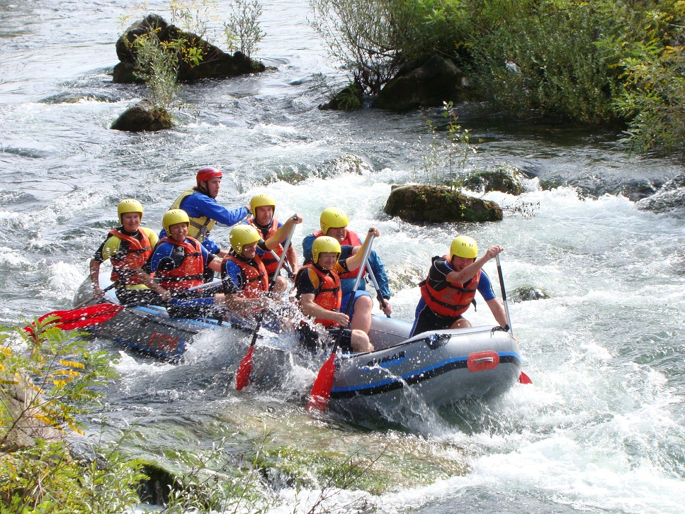 Raft na rieke Cetina