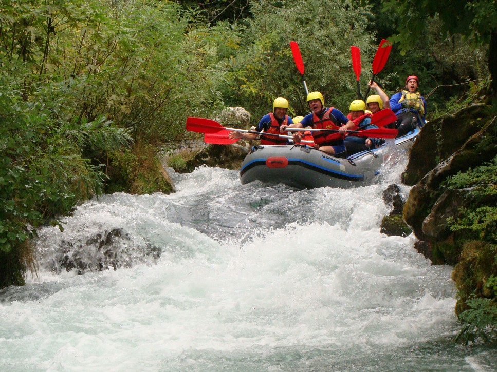 Raft na rieke Cetina