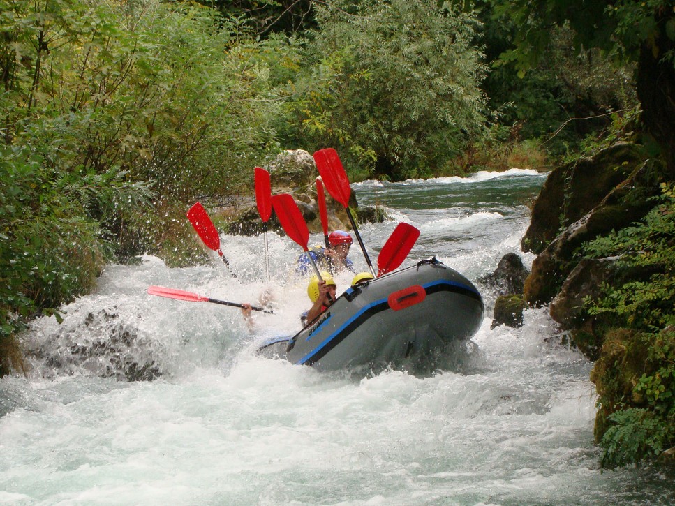 Raft na rieke Cetina