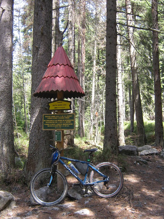 Koniec cyklostezky Kôprovskou dolinou