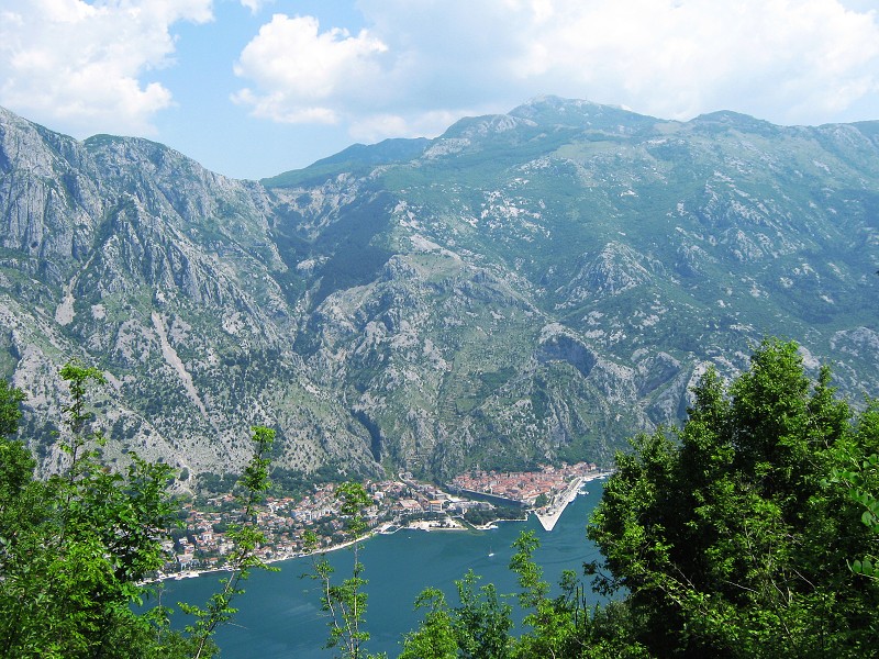 Kotorský záliv, tentokrát z druhej strany