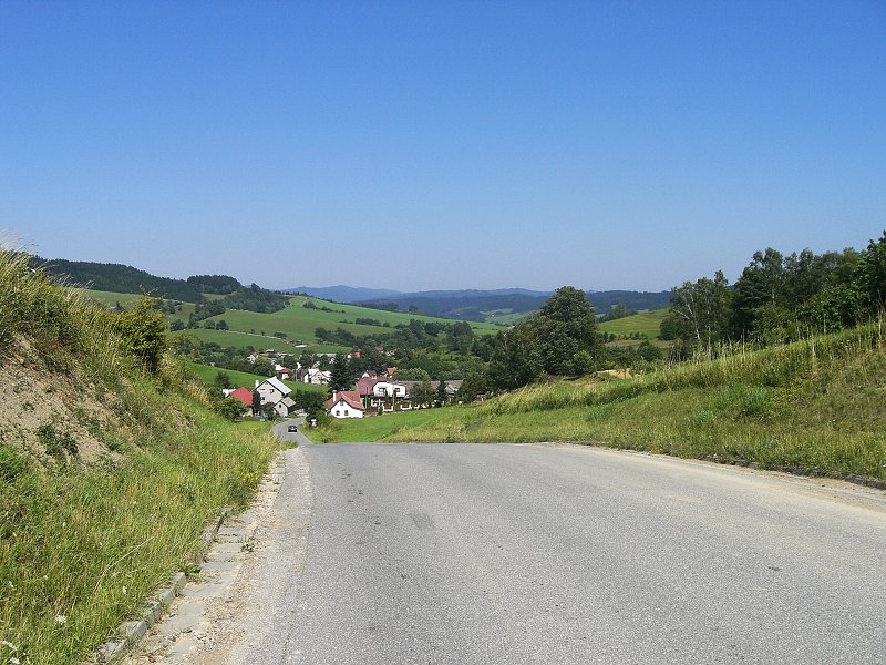 Zjazd do sedla Hranica 